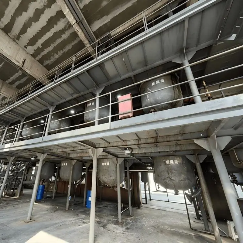 Reactor hall at the Silfluo polysilazane synthesis plant